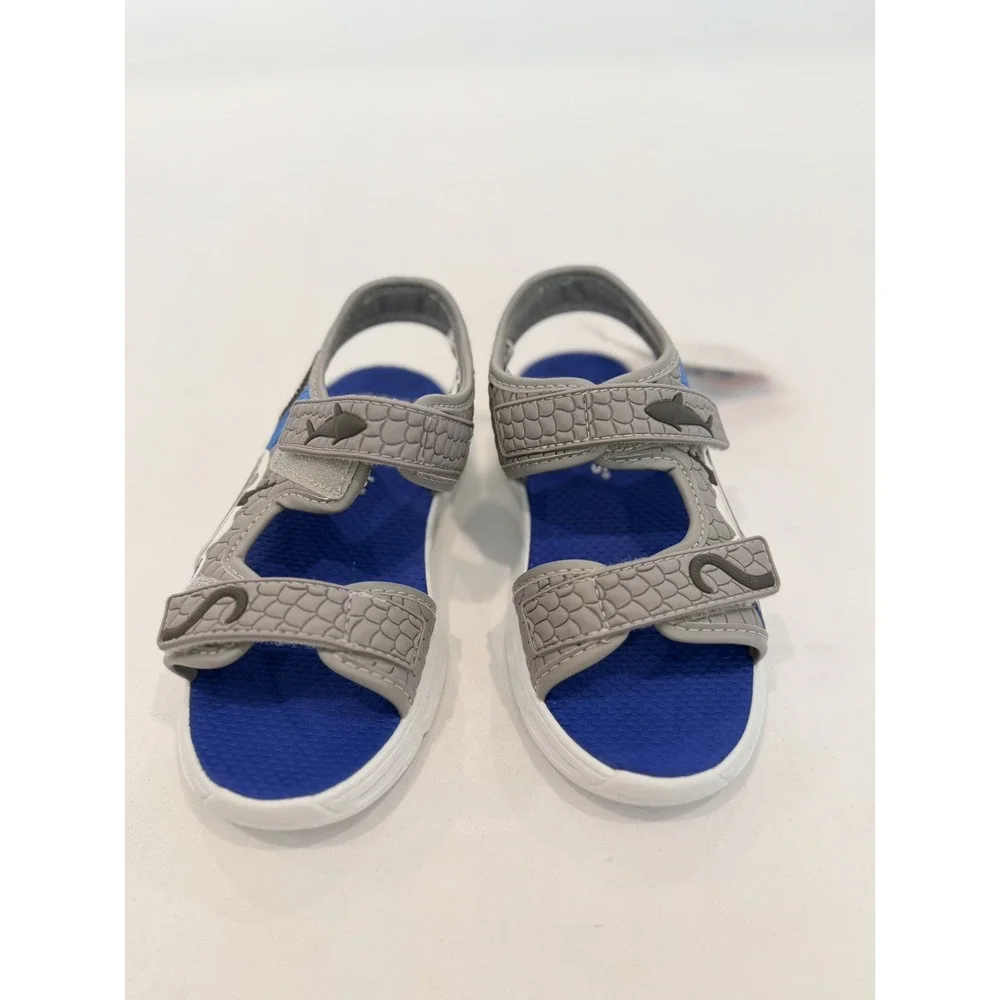 Carter's Tanis Shark Light Up Sandals Adjustable Straps Toddler Boys Size 12T